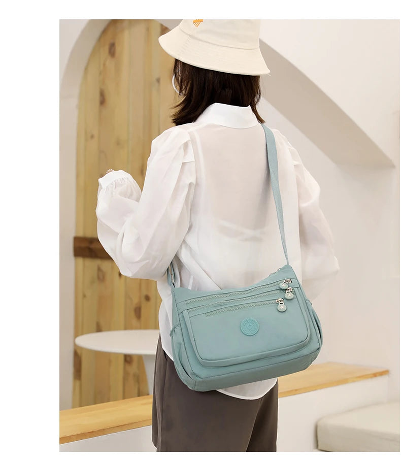 Shoulder Bag Crossbody Bag for Women Messenger Bags Waterproof Nylon Ladies Handbag