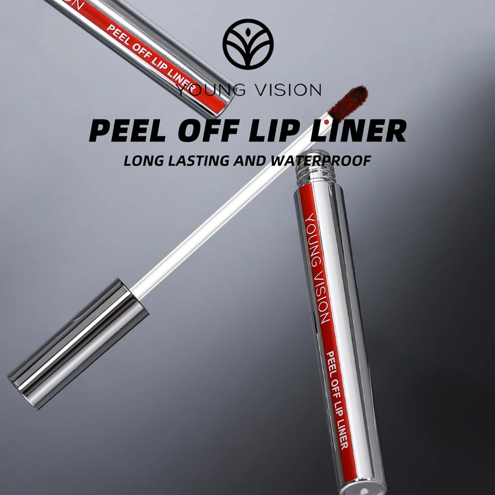 YOUNG VISION Tear-Off Lip Liner Peel-Off Lip Liner Matte Smudge-Free Hook & Loop Lip Pencil Makeup Pencil 3 color