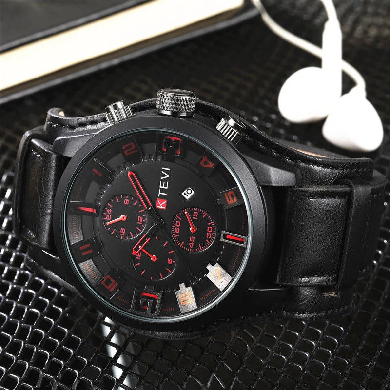 2024 Mens Watches Top Brand Luxury Fashion Men Casual Business Quartz Watch Waterproof Calendar Wristwatch Relogio Masculino