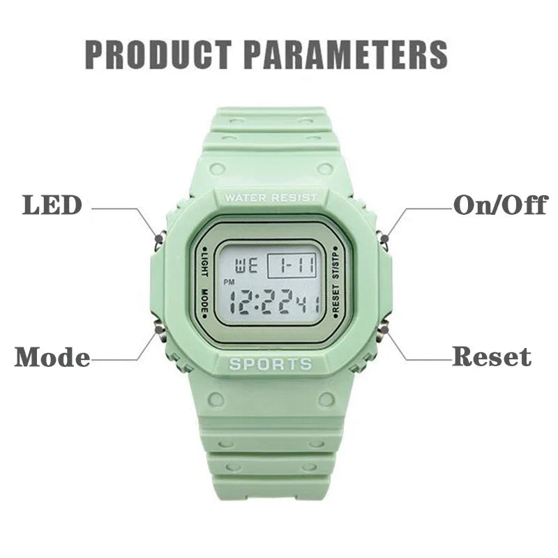 Fashion Silicone Jelly Women Watches Waterproof Sport Watch For Women Men Reloj Digital Mujer Relogio Feminino Ladies Clock