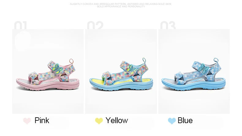 Summer Children Sandals Boys Girls Toddler Soft Non-slip Princess Shoes Baby Cute Candy Breathable Comfortable Casual Sandals