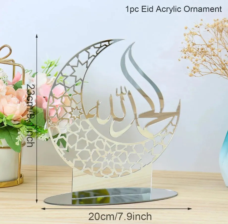 Eid Mubarak Ornaments Ramadan Decortion for Home 2025 Islam Muslim Party Supplies Ramadan Kareem Aid Eid al-Fitr Decor Kid Gifts