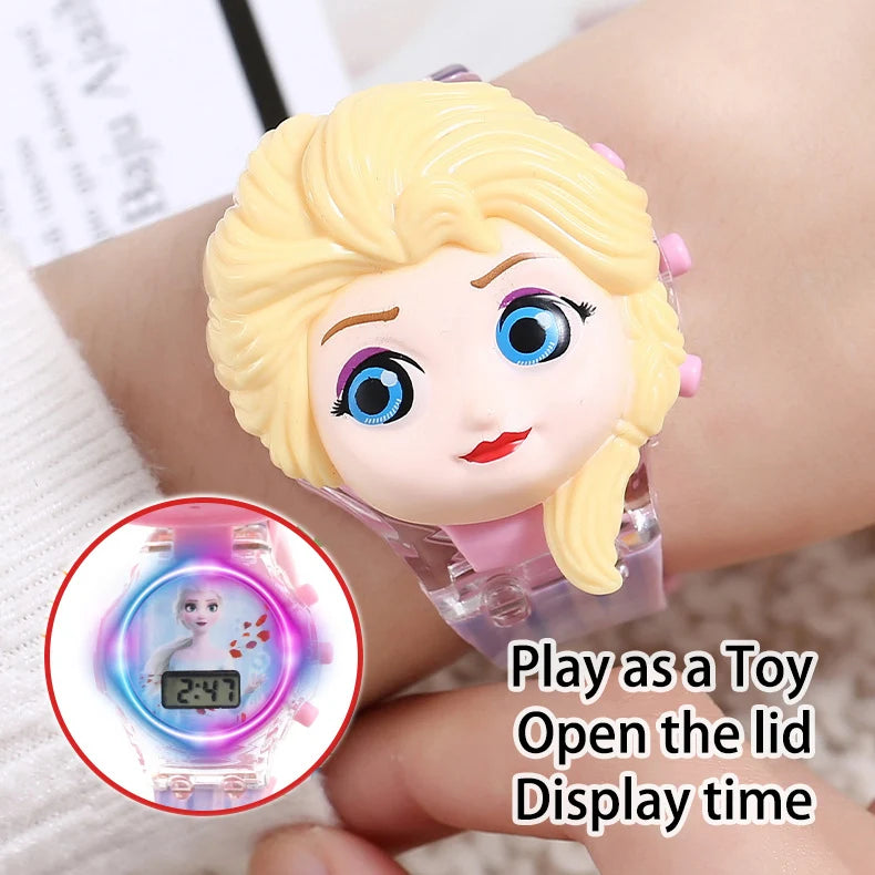 Lumens Cartoon Children's Watch Piece Colorful Flash With Waterproof