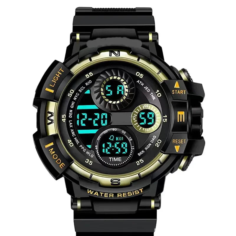 Military Digital Watch for Men Outdoor Men's Sports Watches Clock Waterproof Luminous Chronograph Student Electronic Wristwatch