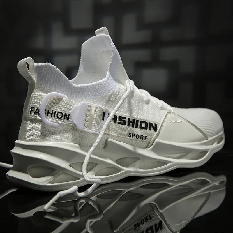 Fashion Men Sneakers Mesh Casual Shoes Lace-up Men Shoes Lightweight Vulcanize Shoes Walking Sneakers Zapatillas Hombre