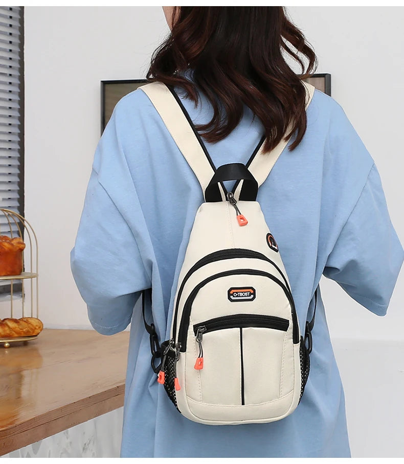 New Women Mini Backpack Small Chest Bag For Men Messenger Shoulder Bag Unisex Sport Chest Bag Girl Daypack Casual Crossbody Bag