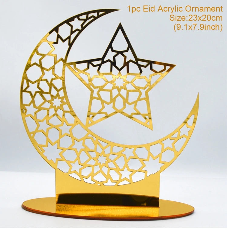 Eid Mubarak Ornaments Ramadan Decortion for Home 2025 Islam Muslim Party Supplies Ramadan Kareem Aid Eid al-Fitr Decor Kid Gifts