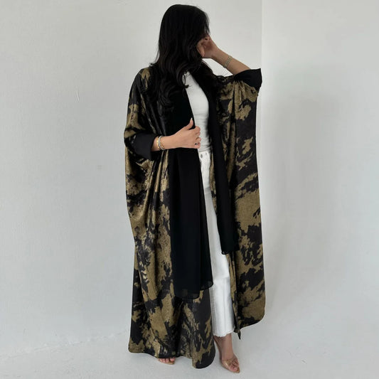 Dubai Eid Djellaba Open Kimono Abaya for Women Muslim Long Dress Kaftan Kebaya Caftan Marocain Islam Clothing Jalabiya Arab Robe