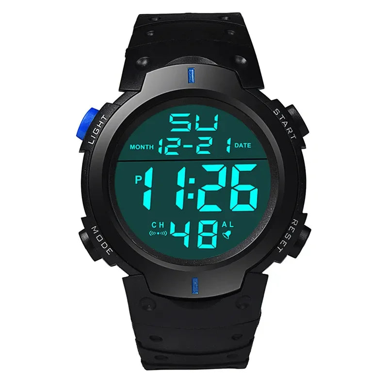 Men Sport LED Watches Top Brand Men Digital Clock Multi-Functional Rubber Man Fitnes Athlete Timekeeping Electronic Watch Reloj