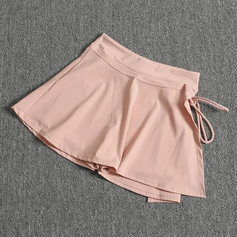 Tennis skirt sports skirt women's summer hip-covering anti-glare mask skirt running training quick-drying leisure fitness short