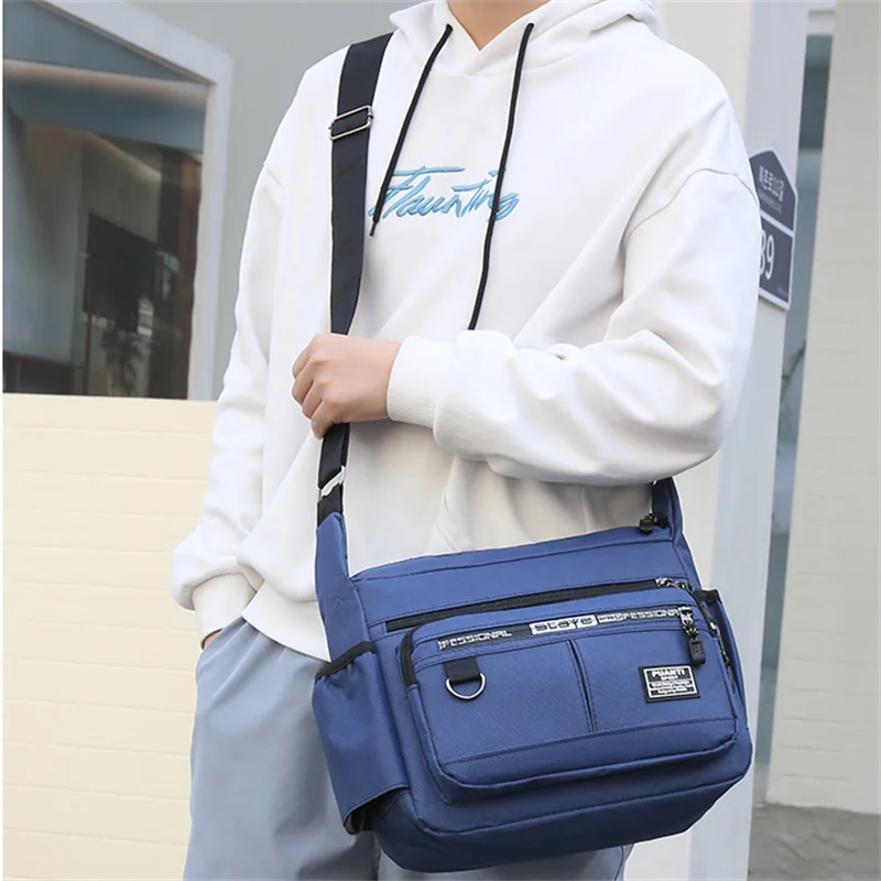 2024 Men's Messenger Bag Crossbody Shoulder Bags Men Small Sling Pack For Work Business Waterproof Oxford Packs Satchel Purse