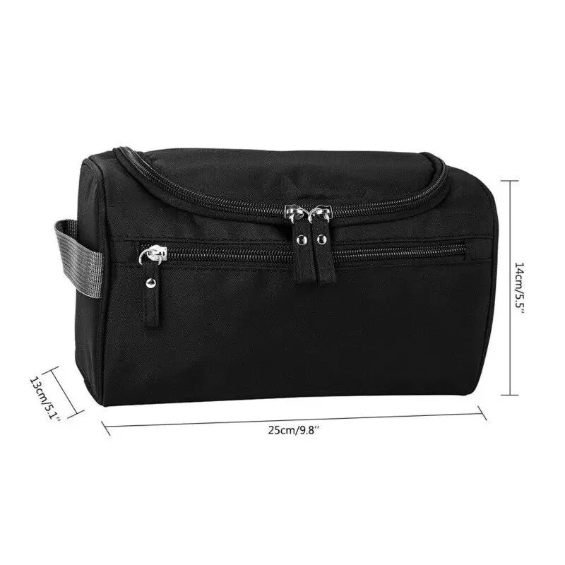 Portable Makeup Bag Unisex Capacity Waterproof Cosmetic Organizer Toiletry Hanging Case Pouch for Women Men Wash Shaving Make Up