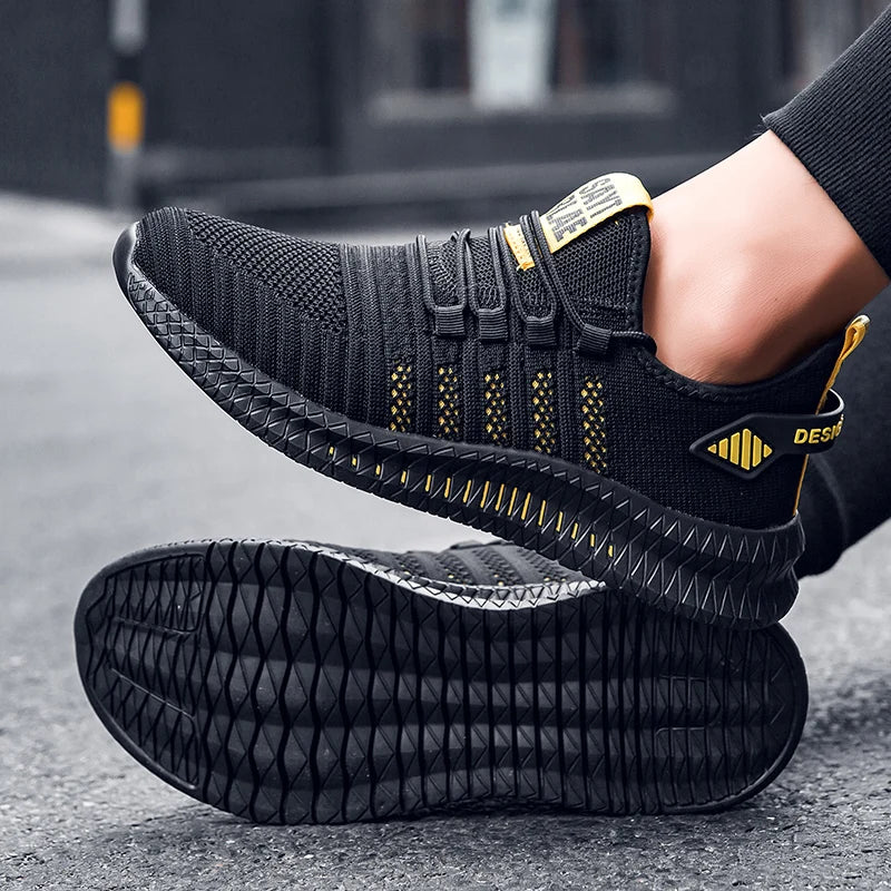 Breathable Men's Casual Sneakers Lightweight Outdoor Men Sneakers Anti-slip Flexible Male Running Shoes Comfortable Tennis 2024