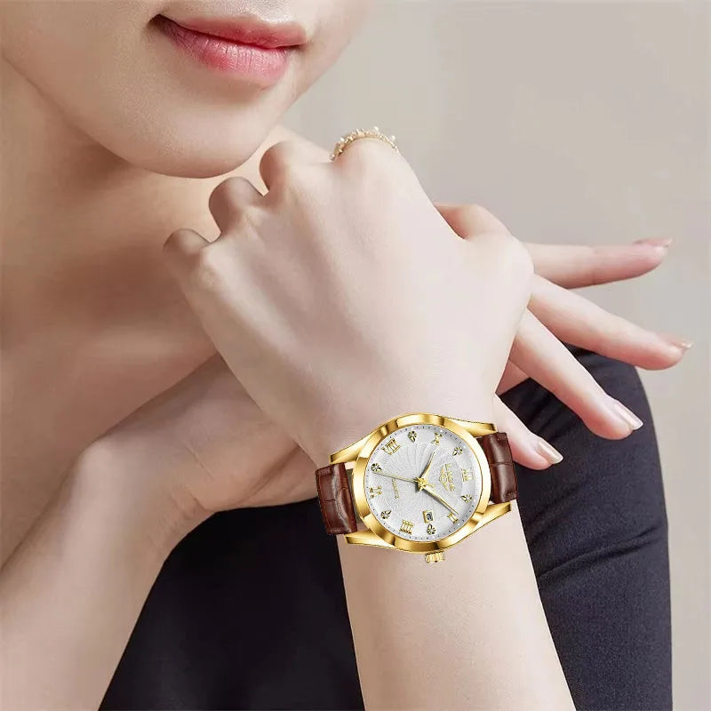 LIGE Women Watch Fashion Leather Military Sport Waterproof Watches For Women Top Brand Luxury Women's Bracelet Watch Reloj Mujer