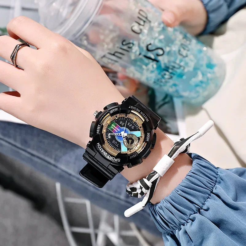 Fashion Kids Watch Boys Girls Quartz Wristwatch Silicone Strap Sports Watches Children Students Women cool Waterproof clocks