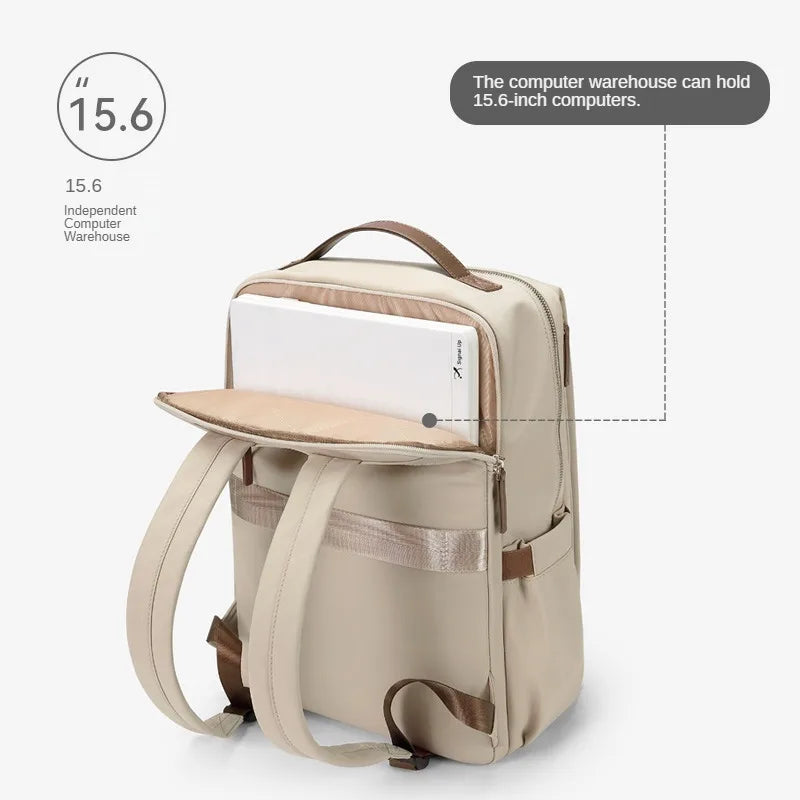 GOLF Women's Backpack Fashion New Travel Simple Business Large Capacity Laptop 15.6 inch Casual Student Backpack Women