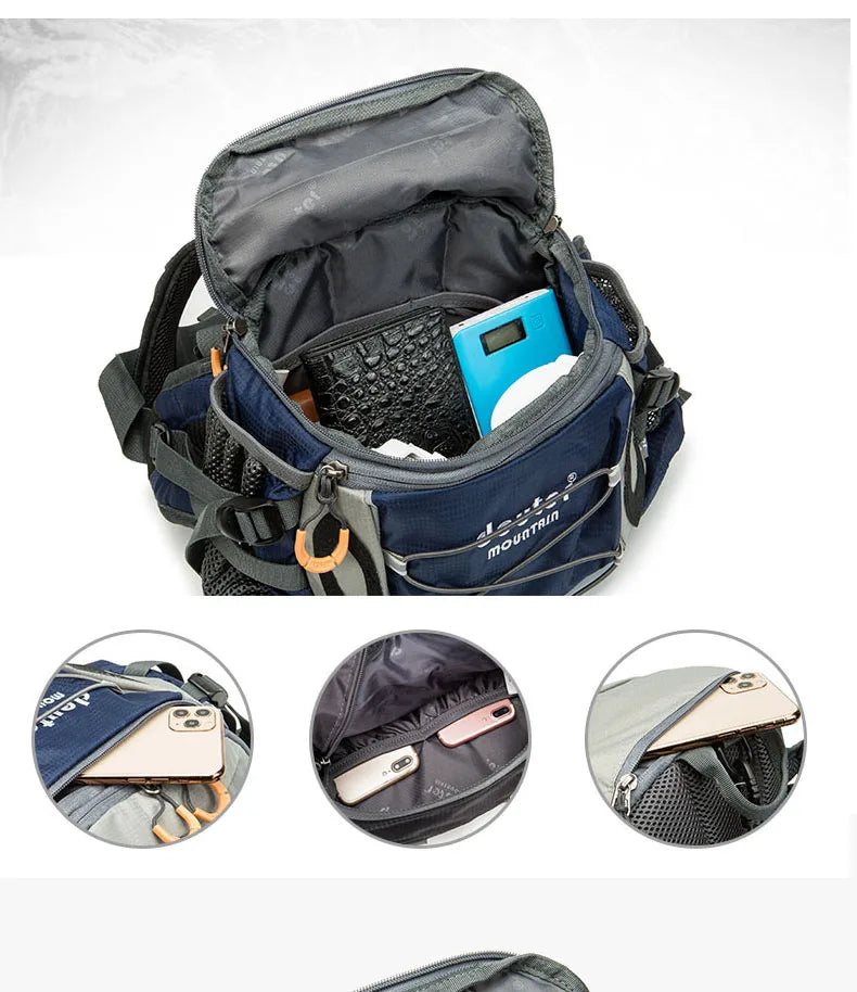 Outdoor Sports Waist Bag Cycling Camping Climbing Men's Backpack Hiking Shoulder Running Water Bottle Bicycle Fanny Pack Fishing