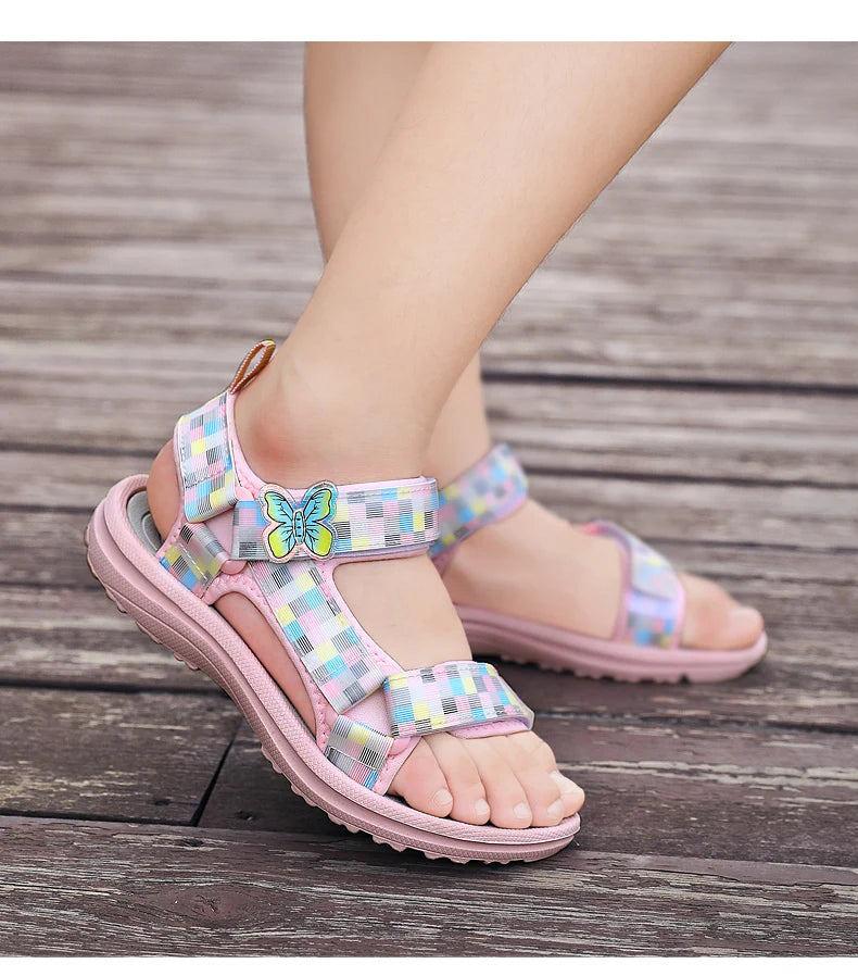 Summer Children Sandals Boys Girls Toddler Soft Non-slip Princess Shoes Baby Cute Candy Breathable Comfortable Casual Sandals