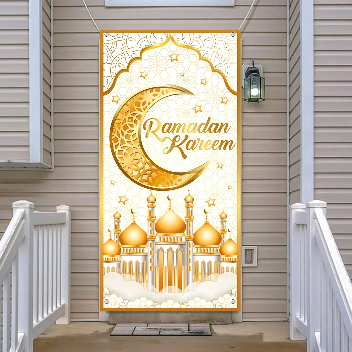 Ramadan Hanging Flag Ramadan Decoration For Home 2024 Kareem Aid EID Mubarak Muslim Islamic Festival Eid Al-fitr Party Supplies