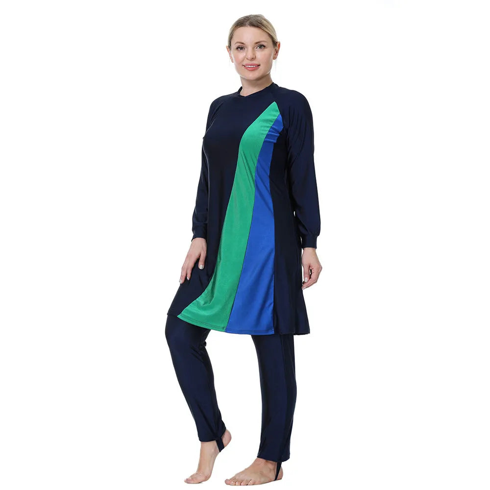 3XL-8XL Burkini Femme Musulmane Plus Size Swimwear Burkini Muslim Swimming Suit with Hijab Cap Modest Swimsuit Women Swimming