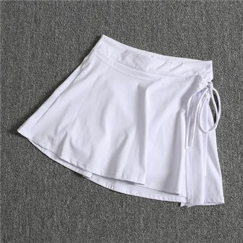 Tennis skirt sports skirt women's summer hip-covering anti-glare mask skirt running training quick-drying leisure fitness short