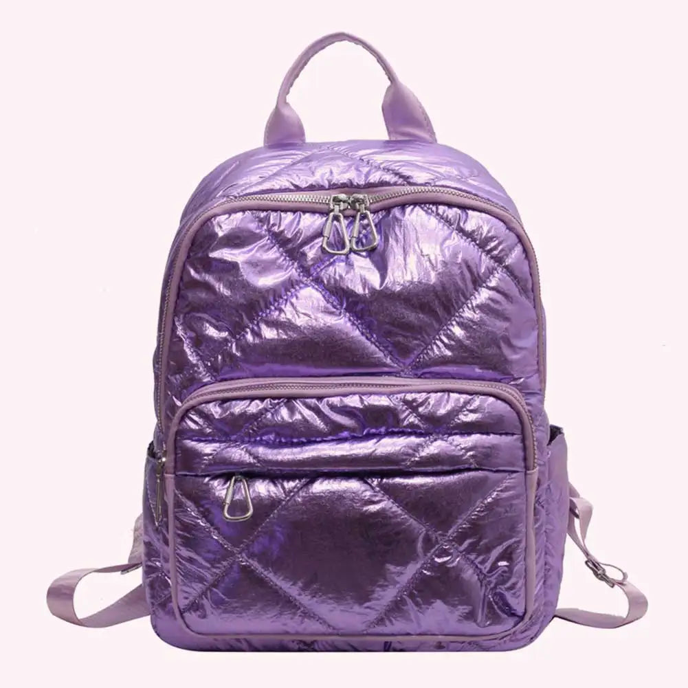 Luxury 2023 Summer Trend Women Backpack Pearl Cotton Bag Pack Travel Student Schoolbag Teen Girls Bookbag рюкзак женс Outdoor