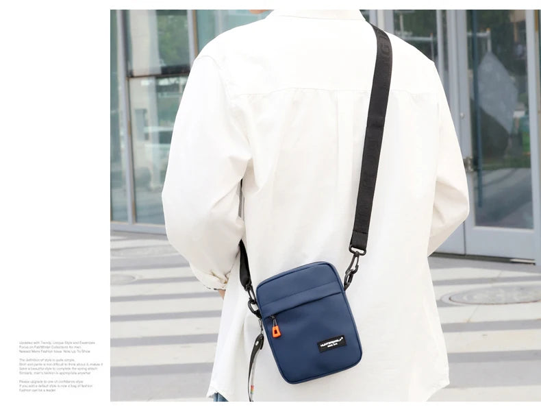 Casual Mini Crossbody Bag Small Men's Shoulder Bag Men Diagonal Small Backpack Light Messenger Phone Bag Boy Fanny Chest Pack