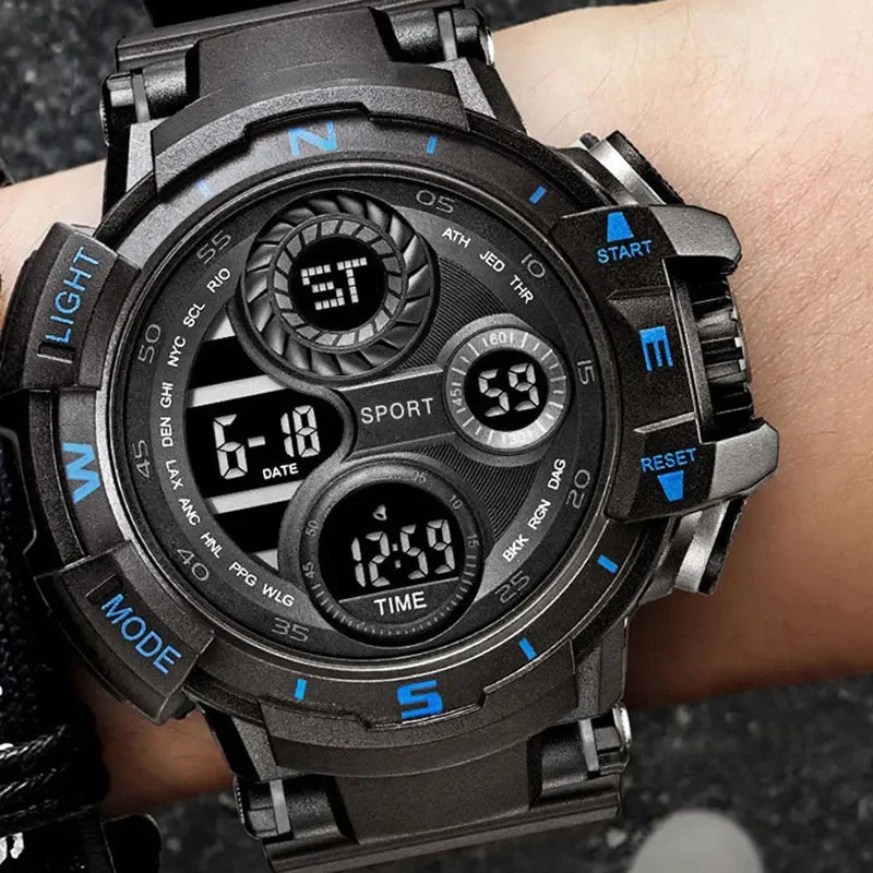 Military Digital Watch for Men Outdoor Men's Sports Watches Clock Waterproof Luminous Chronograph Student Electronic Wristwatch