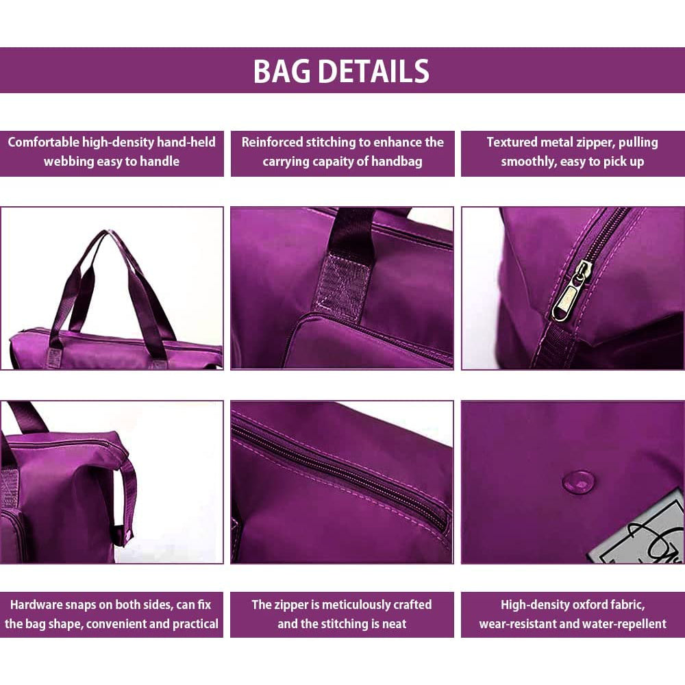 Large Capacity Folding Travel Bags Waterproof Luggage Tote Handbag Travel Duffle Bags Women Gym Yoga Storage Bags