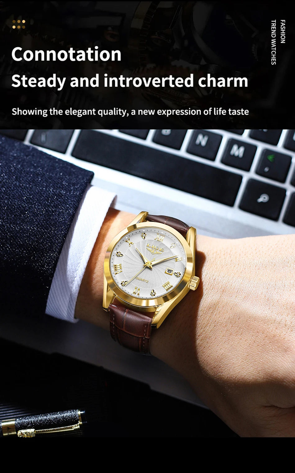 LIGE Women Watch Fashion Leather Military Sport Waterproof Watches For Women Top Brand Luxury Women's Bracelet Watch Reloj Mujer