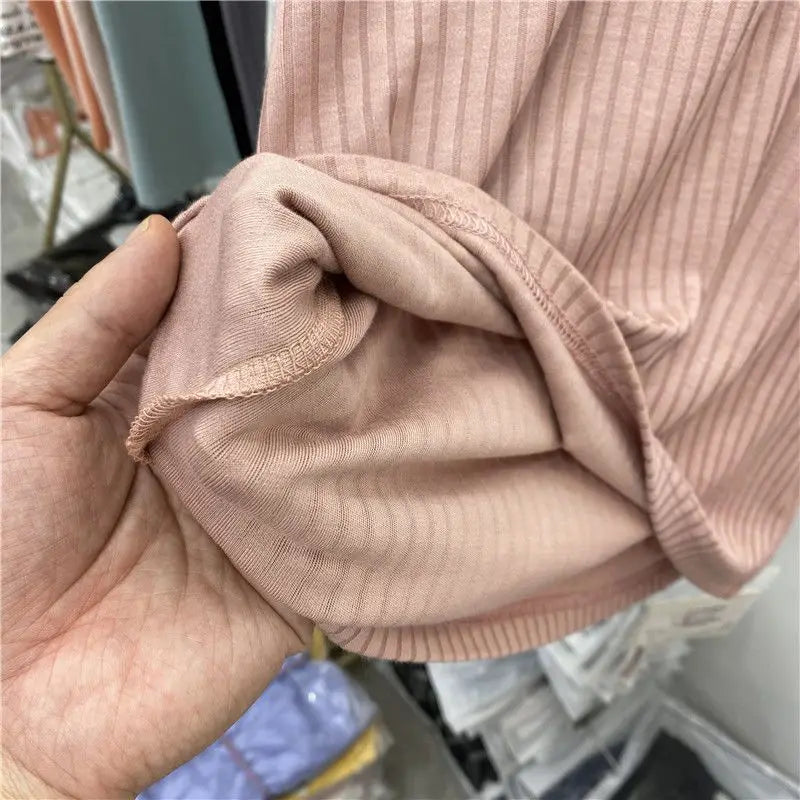 Summer Women Pullover Short Sleeves Bottoming Shirts O-Neck Elastic Slim Thread Fashion Korean T-Shirts Various Colors Available