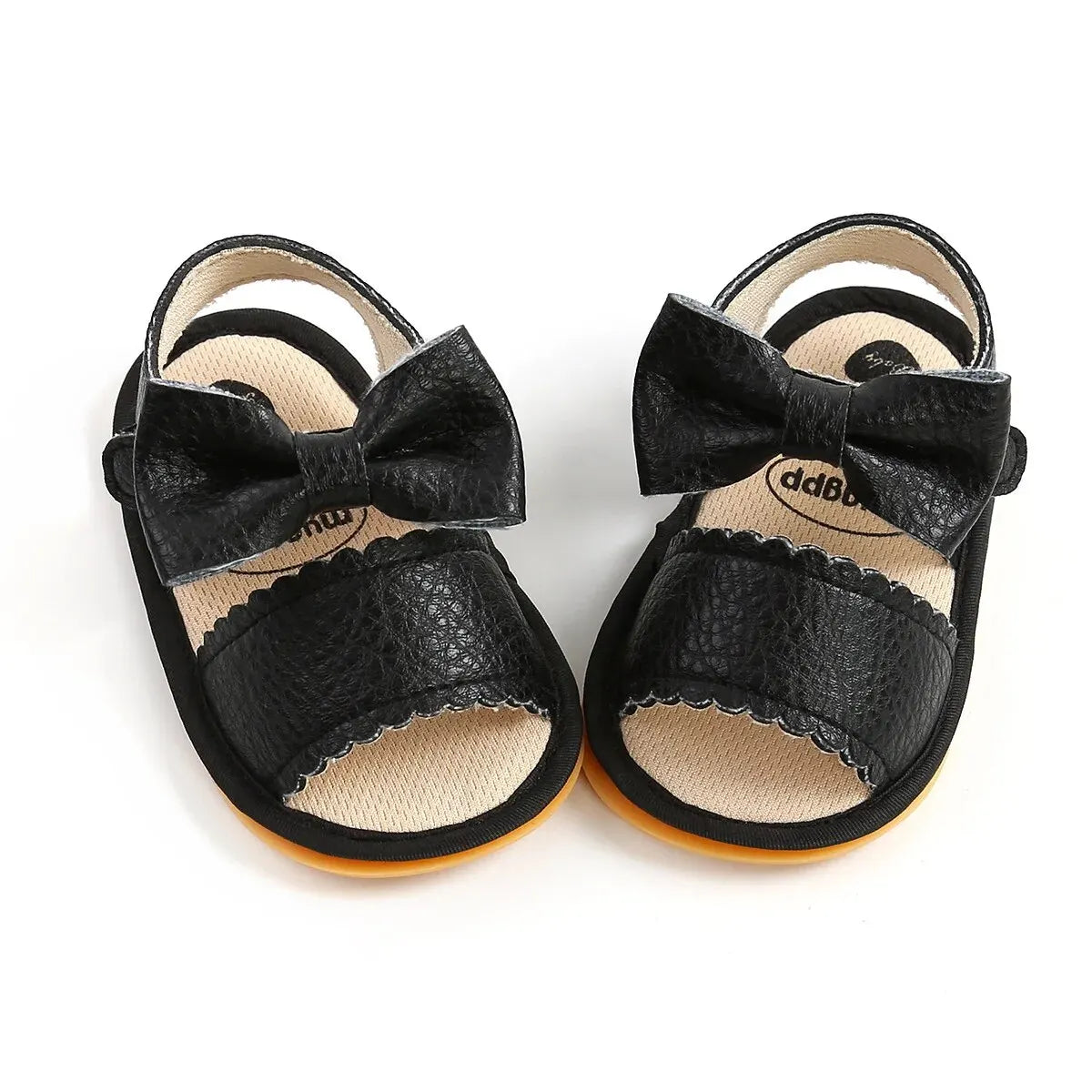 Meckior Summer Baby Shoes Toddler Flats Baby Sandals Soft Rubber Sole Anti-Slip Bowknot Crib First Walker Baby Boys Girls Shoes