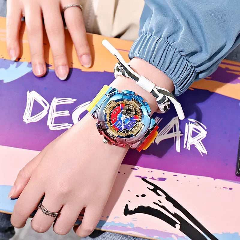 Fashion Kids Watch Boys Girls Quartz Wristwatch Silicone Strap Sports Watches Children Students Women cool Waterproof clocks