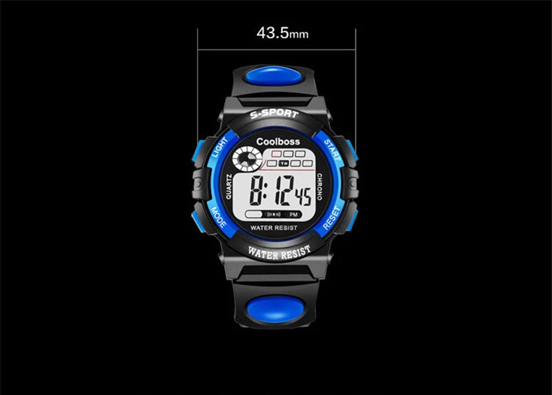 Electronic Watch For Boys Girls Children Luminous Dial Military Sport Watches for Kids Waterproof Multi-function Digital Watch