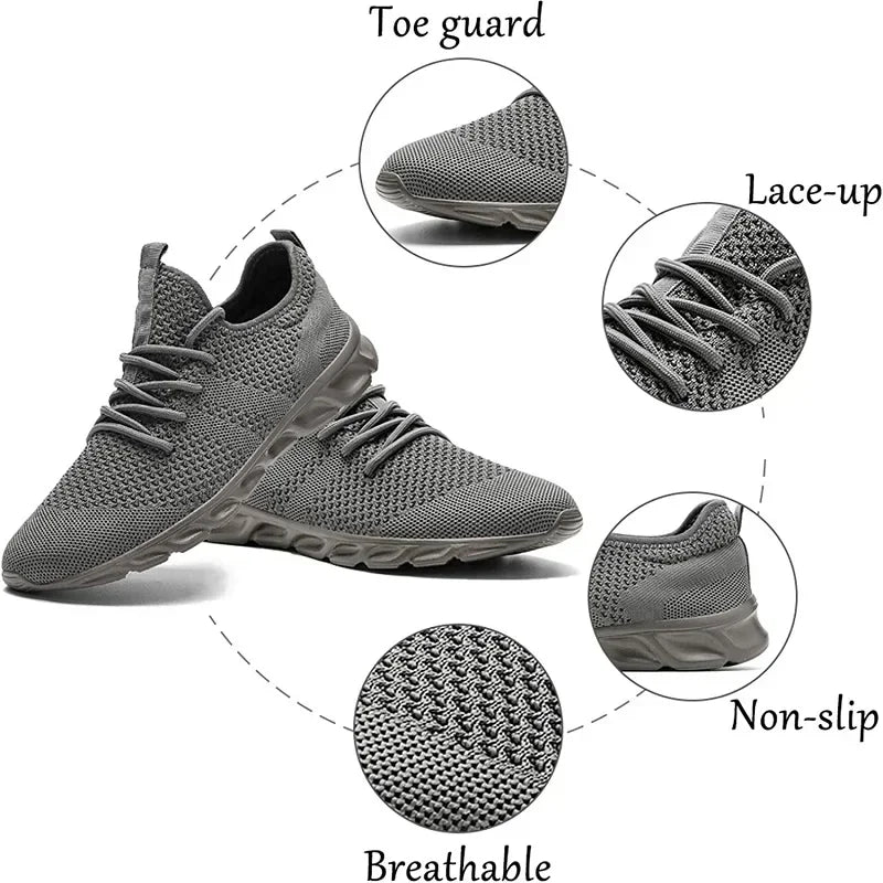 Hot Sale Light Running Shoes Comfortable Casual Men's Sneaker Breathable Non-slip Wear-resistant Outdoor Walking Men Sport Shoes