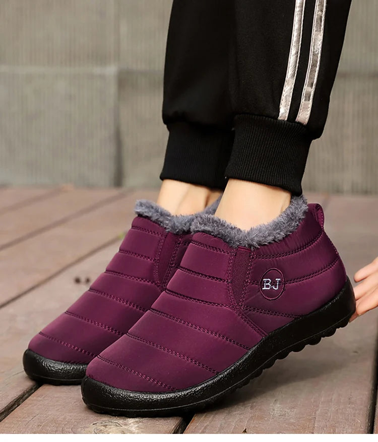 Women Boots Lightweight Winter Shoes For Women 2022 Ankle Boots Snow Botas Mujer Black Couple Waterproof Winter Boots Plus Size