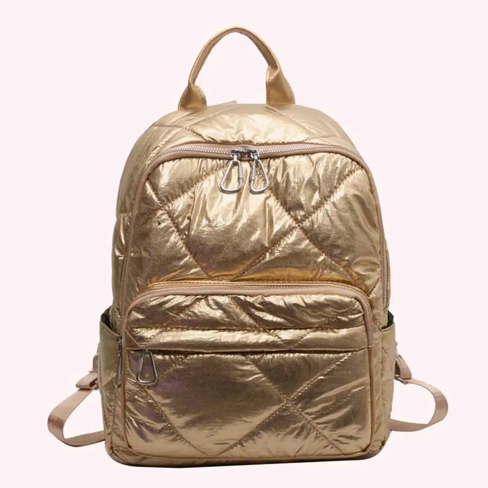 Luxury 2023 Summer Trend Women Backpack Pearl Cotton Bag Pack Travel Student Schoolbag Teen Girls Bookbag рюкзак женс Outdoor