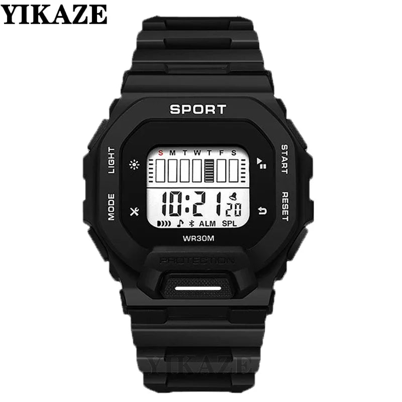 YIKAZE Men Women Sports Watches Multifunction Military Digital Watch Waterproof Fitenss Electronic Wristwatch for Student Man