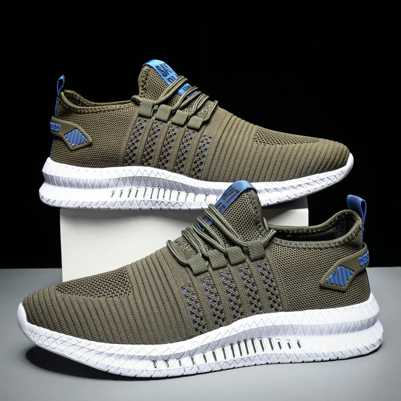 Breathable Men's Casual Sneakers Lightweight Outdoor Men Sneakers Anti-slip Flexible Male Running Shoes Comfortable Tennis 2024