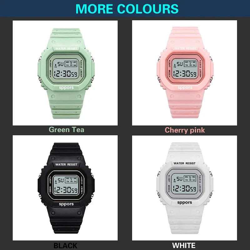 Fashion Silicone Jelly Women Watches Waterproof Sport Watch For Women Men Reloj Digital Mujer Relogio Feminino Ladies Clock