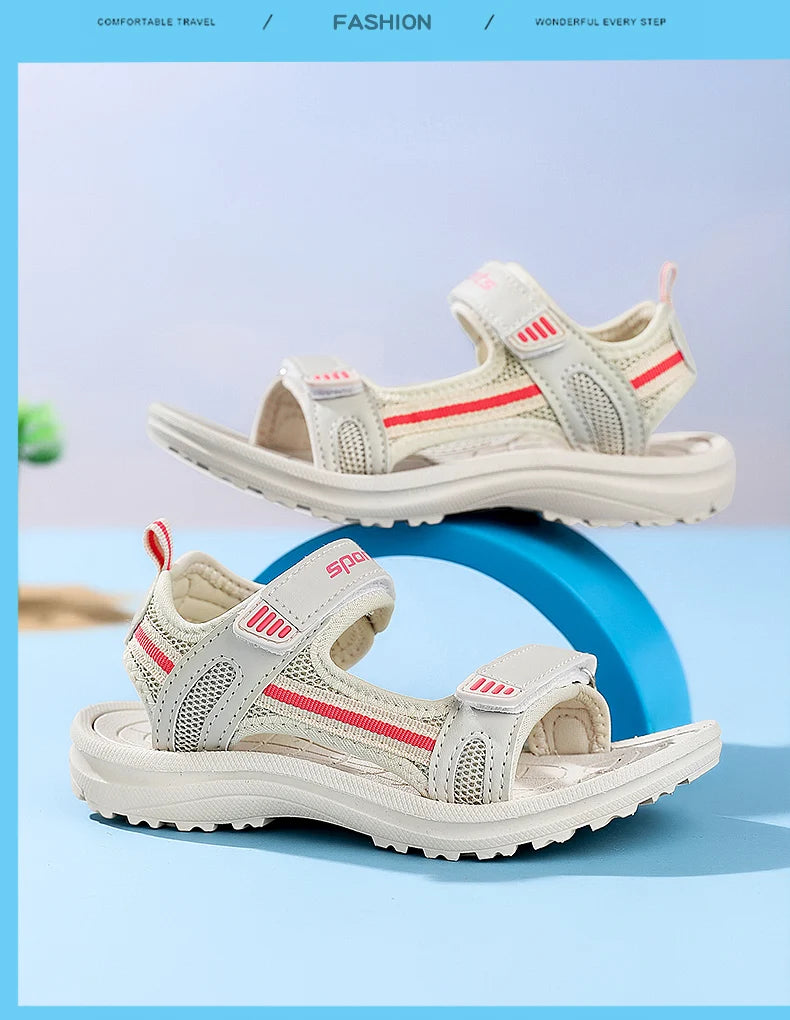 Summer Children Sandals Boys Girls Toddler Soft Non-slip Princess Shoes Baby Cute Candy Breathable Comfortable Casual Sandals