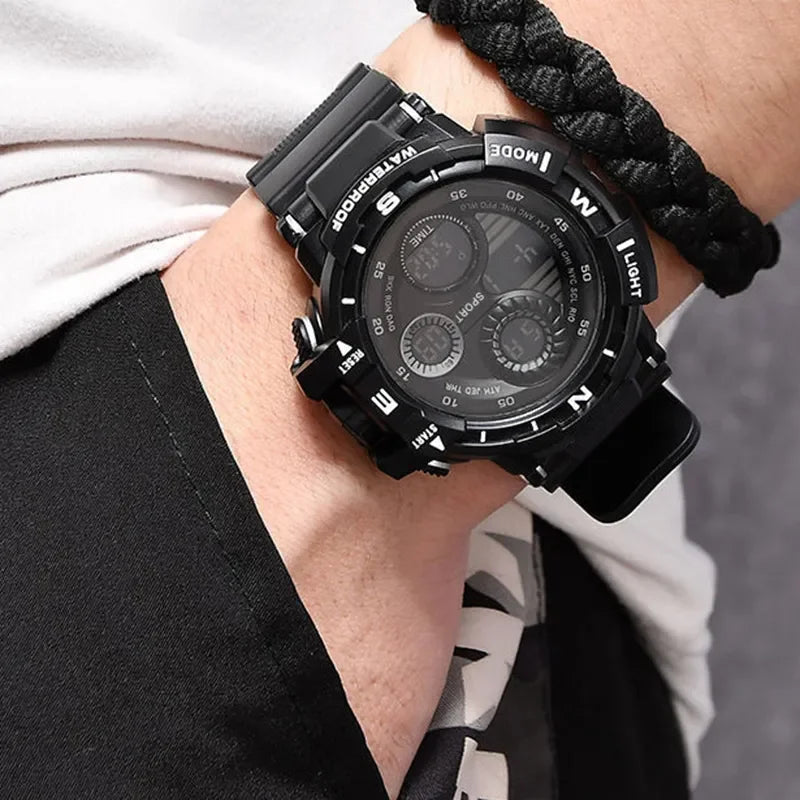 Military Digital Watch for Men Outdoor Men's Sports Watches Clock Waterproof Luminous Chronograph Student Electronic Wristwatch