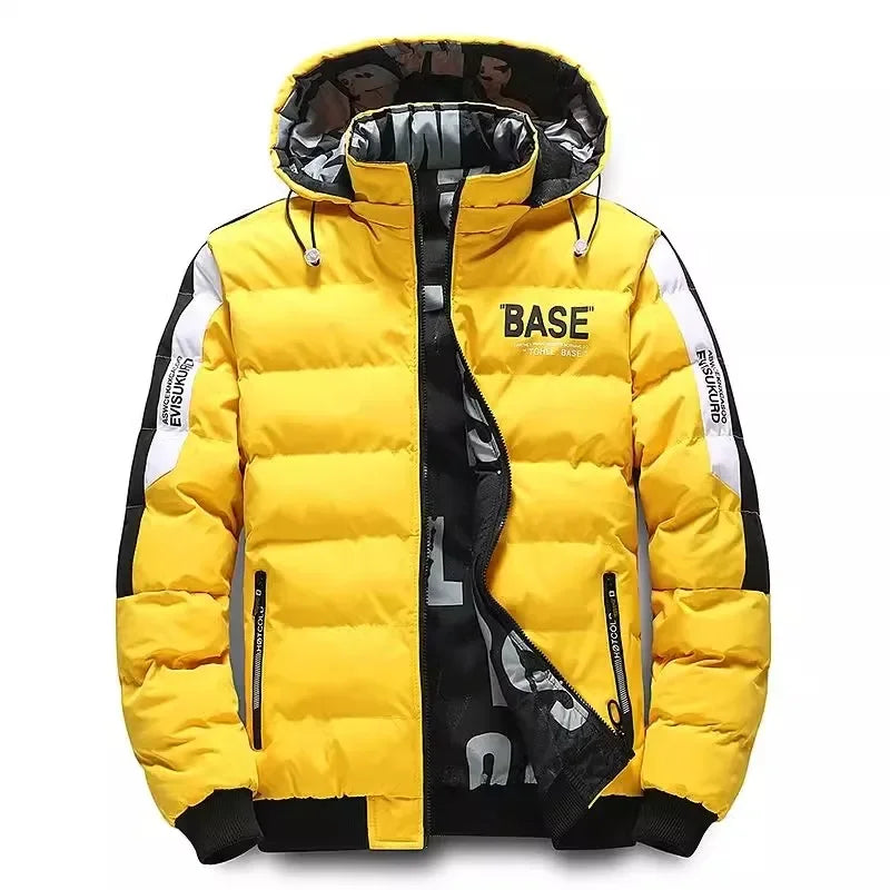 Men Autumn Winter Cotton Jacket Warm Comfortable Padded Thickened Down Jacket 2023 New Double-Sided Clothes Removable Cap M-5XL