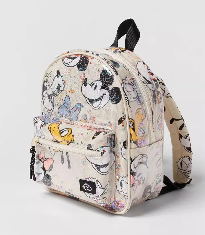 27X21X10 cm Disney cartoon Mickey Mouse  New  Kids  Backpack Mini Schoolbag  Girls and Boys  Cute Shoulder Bag