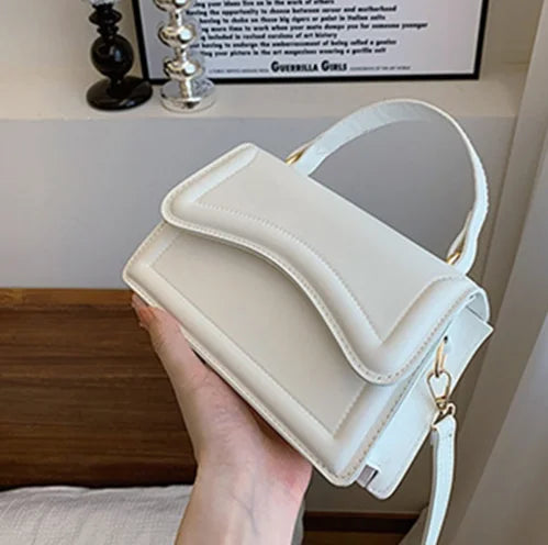 Fashion new women's bag shoulder bag small fresh simple small square bag summer solid color handbag diagonal bag a package