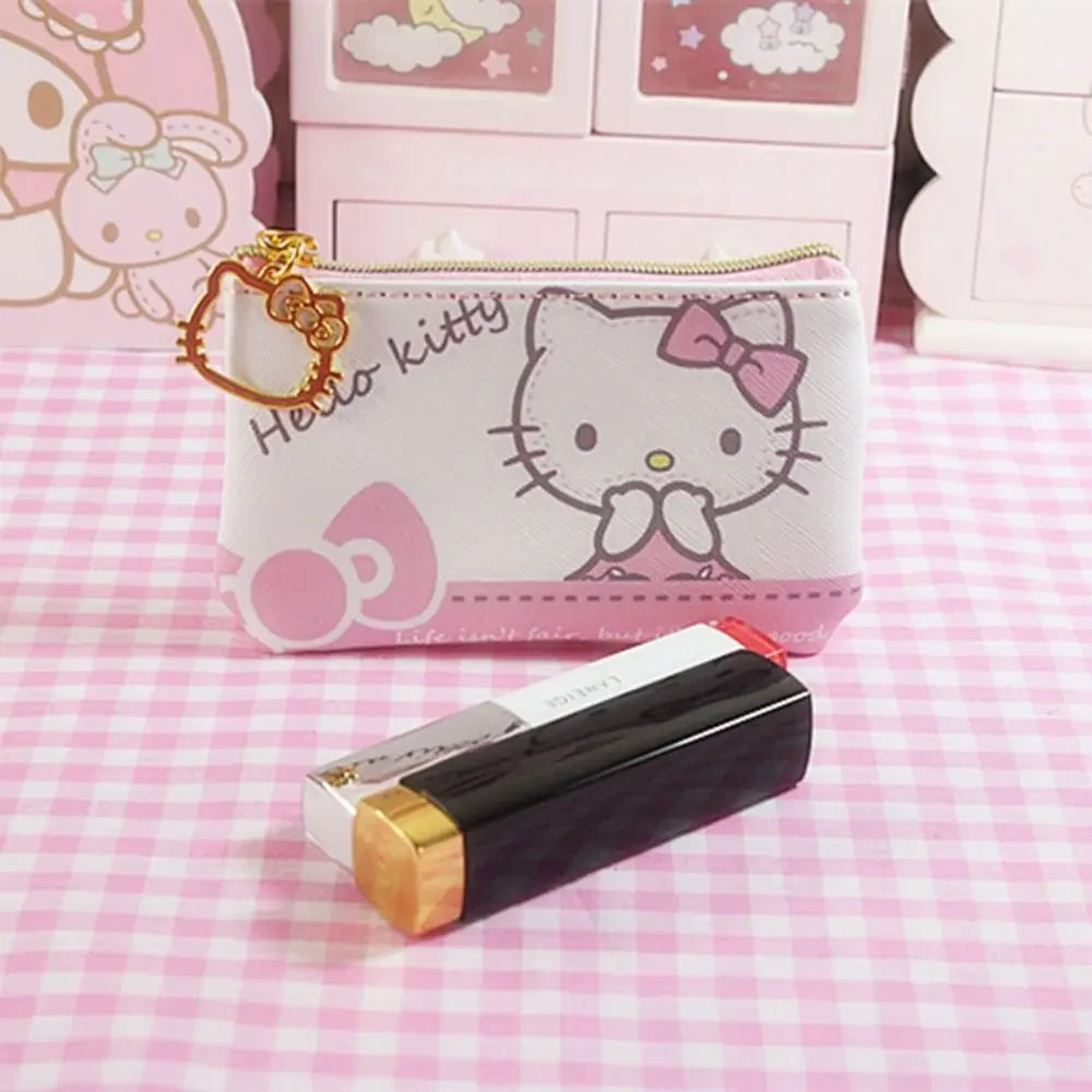 Hello Kitty Cartoon Coin Pouch Purse Sanrio Creative Small Wallet Wholesale My Melody Bags girls purse Kawaii Wallet Kid Purses