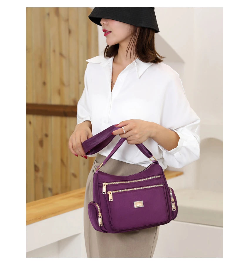 Shoulder Bag Crossbody Bag for Women Messenger Bags Waterproof Nylon Ladies Handbag