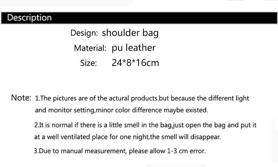 Luxury Fashion Crossbody Bag Women New Designer Shoulder Messenger Bags High Quality Pu Leather Female Purse And Handbags