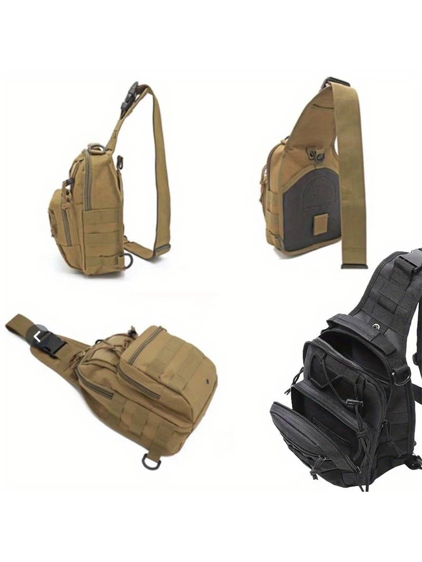 Versatile Tactical Sling Backpack Body Chest Bag Hiking Hunting Carry Bag