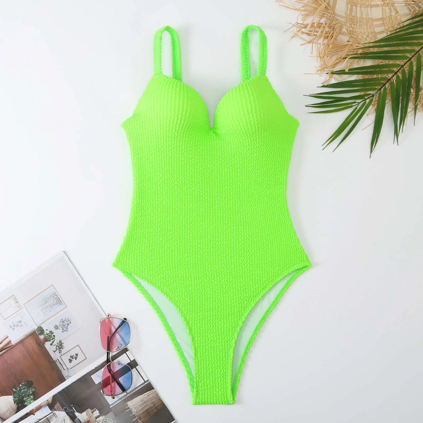 2023 Push Up Swimsuit Women One Piece Solid Swimwear Female Bodysuit Bathers Bathing Swimming Swim Suit Summer Beachwear